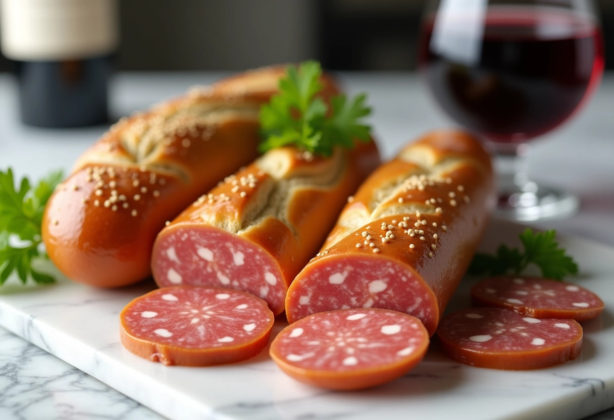 saucisson brioché