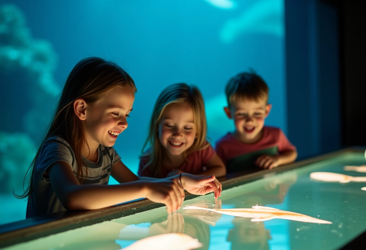 enfants aquariums